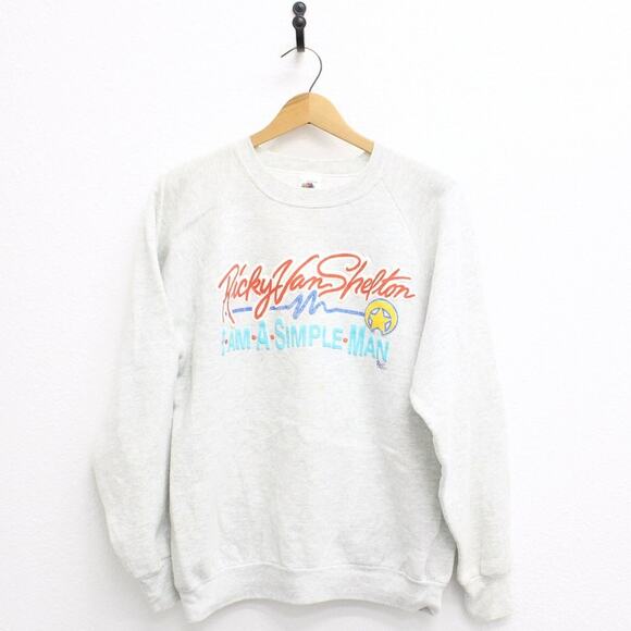 Vintage Ricky Van Shelton I Am A Simple Man Tour Sweatshirt Large